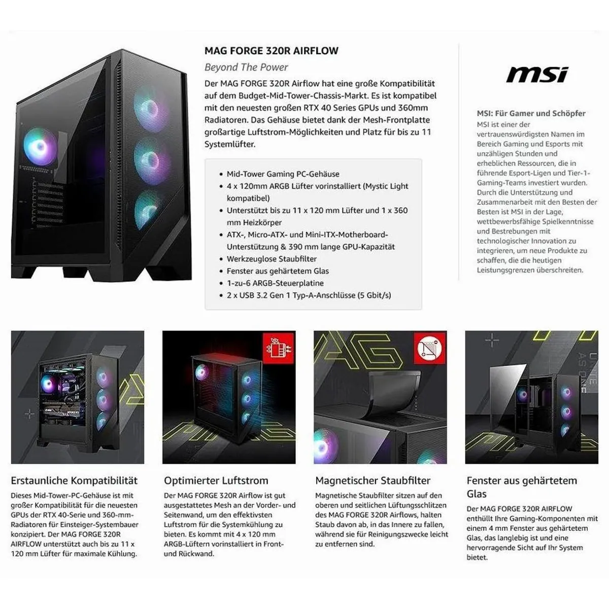 Meinpc Gaming-PC, Intel Core i9, RTX 5060, 64 GB RAM, 2 TB SSD — Höchste Leistung für Gamer 5