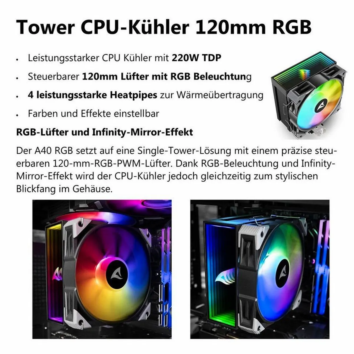 Meinpc Gaming-PC, AMD Ryzen 7 5700X, Nvidia RTX 5060 8GB, 32 GB RAM, 1000 GB SSD 5