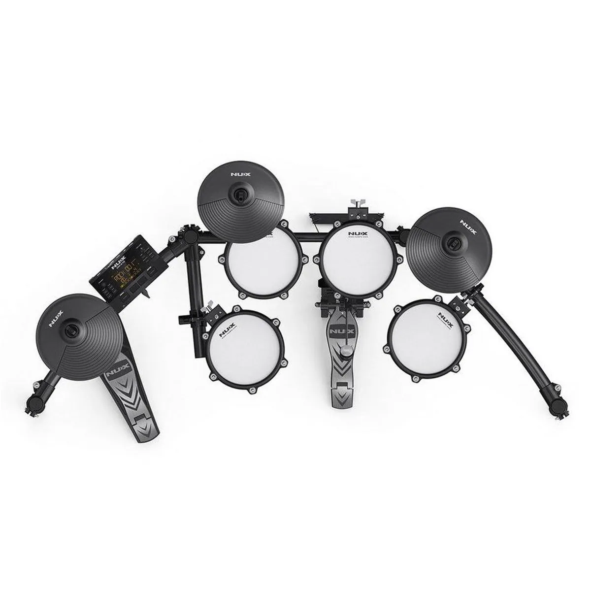 Nux DM-210 E-Drum Set, authentisches Spielgefühl, vielseitige Drum-Kits, platzsparend 3