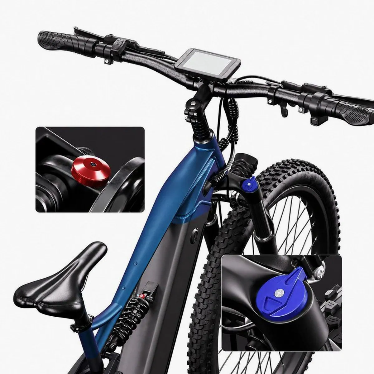 PixelPilot E-Bike Cityrad 27,5 Zoll, 48V 20Ah, 9-Gang Shimano Bremsen 5
