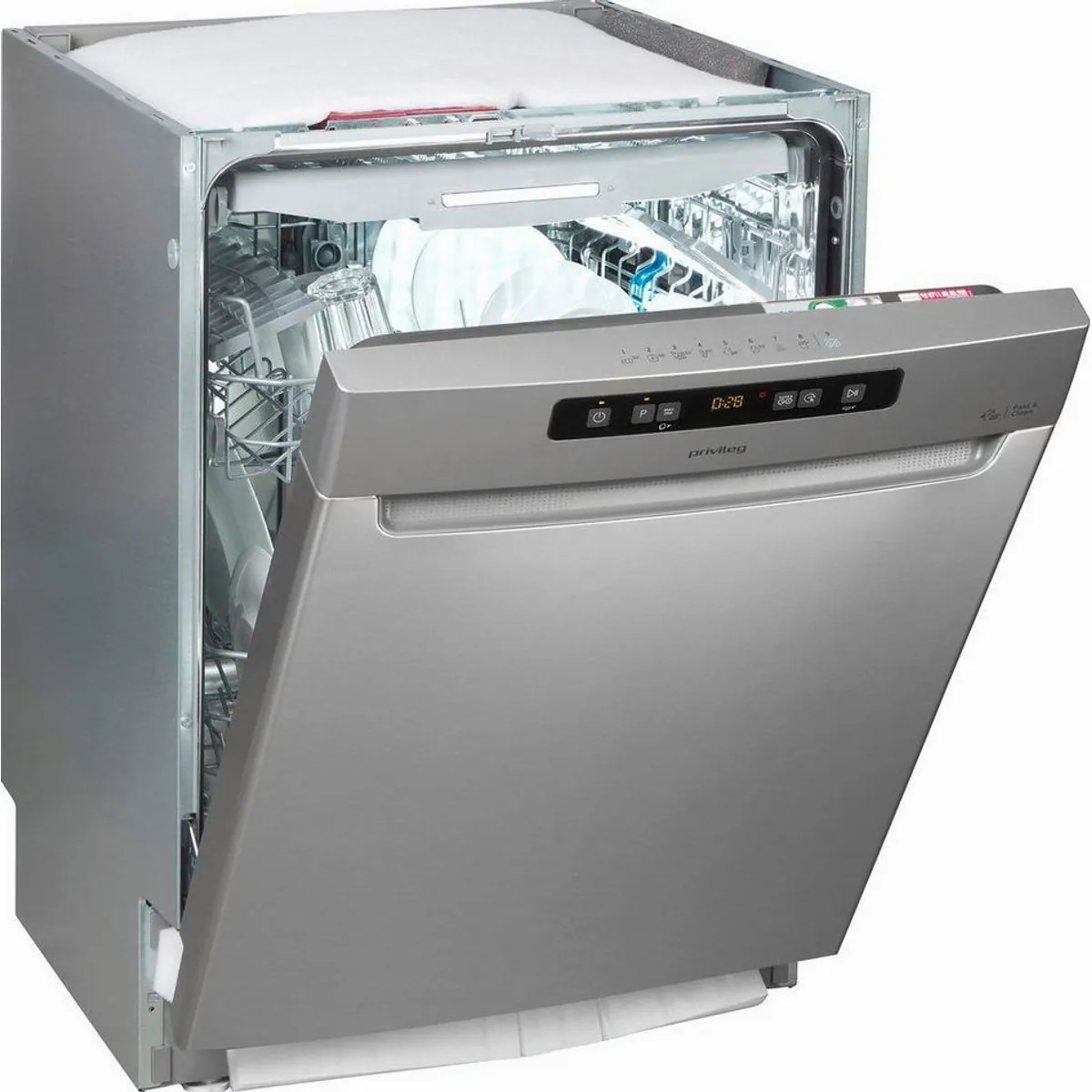Privileg Unterbaugeschirrspüler P0U ECO D551 S, 14 Maßgedecke, Fast&Clean Programm