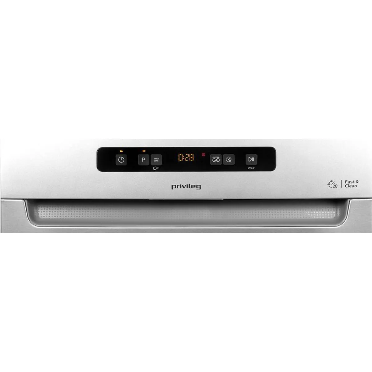 Privileg Unterbaugeschirrspüler P0U ECO D551 S, 14 Maßgedecke, Fast&Clean Programm 5