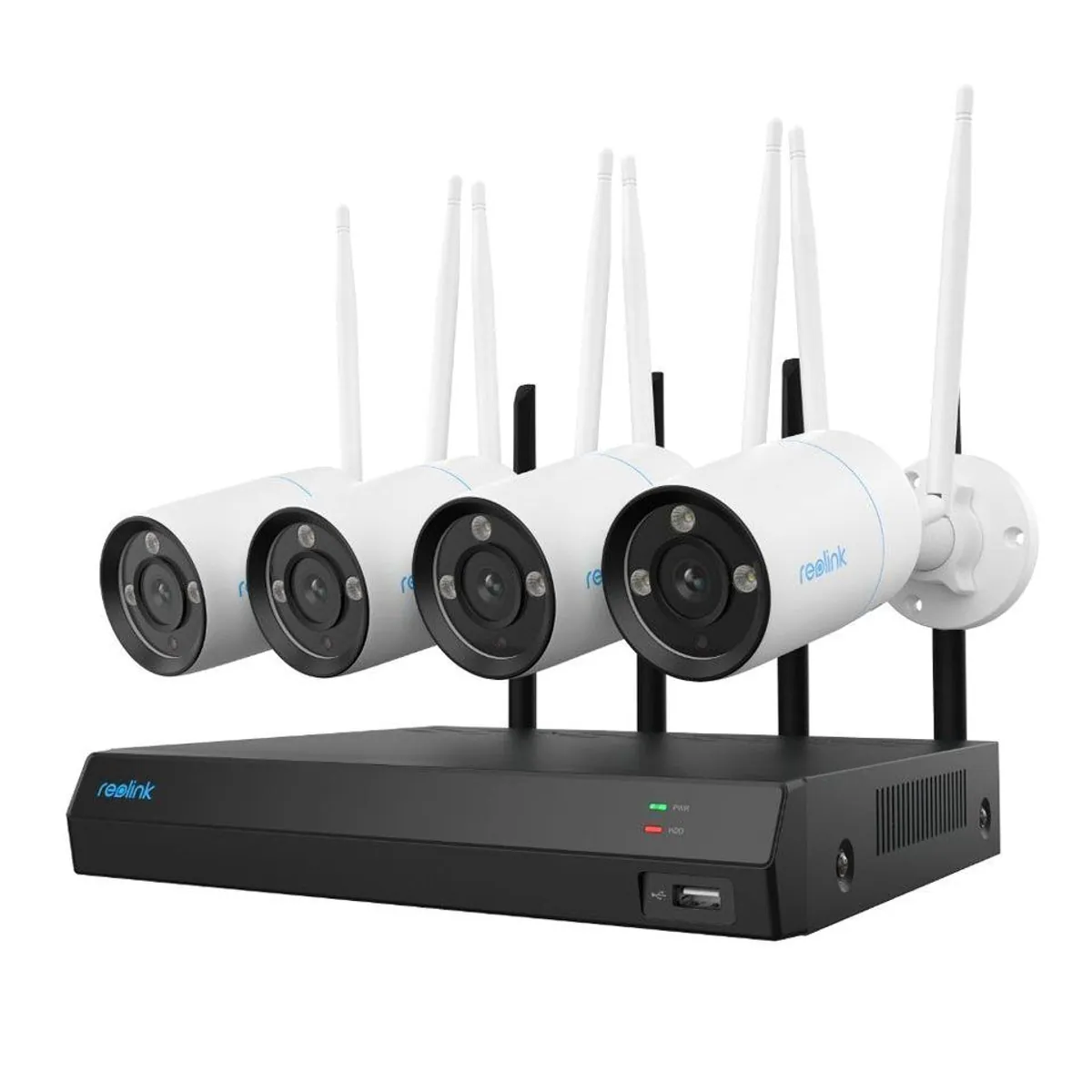 Reolink Überwachungskamera 4K WLAN System, 8MP Ultra HD, Smart-Erkennung, 12-Kanal NVR mit 2TB HDD