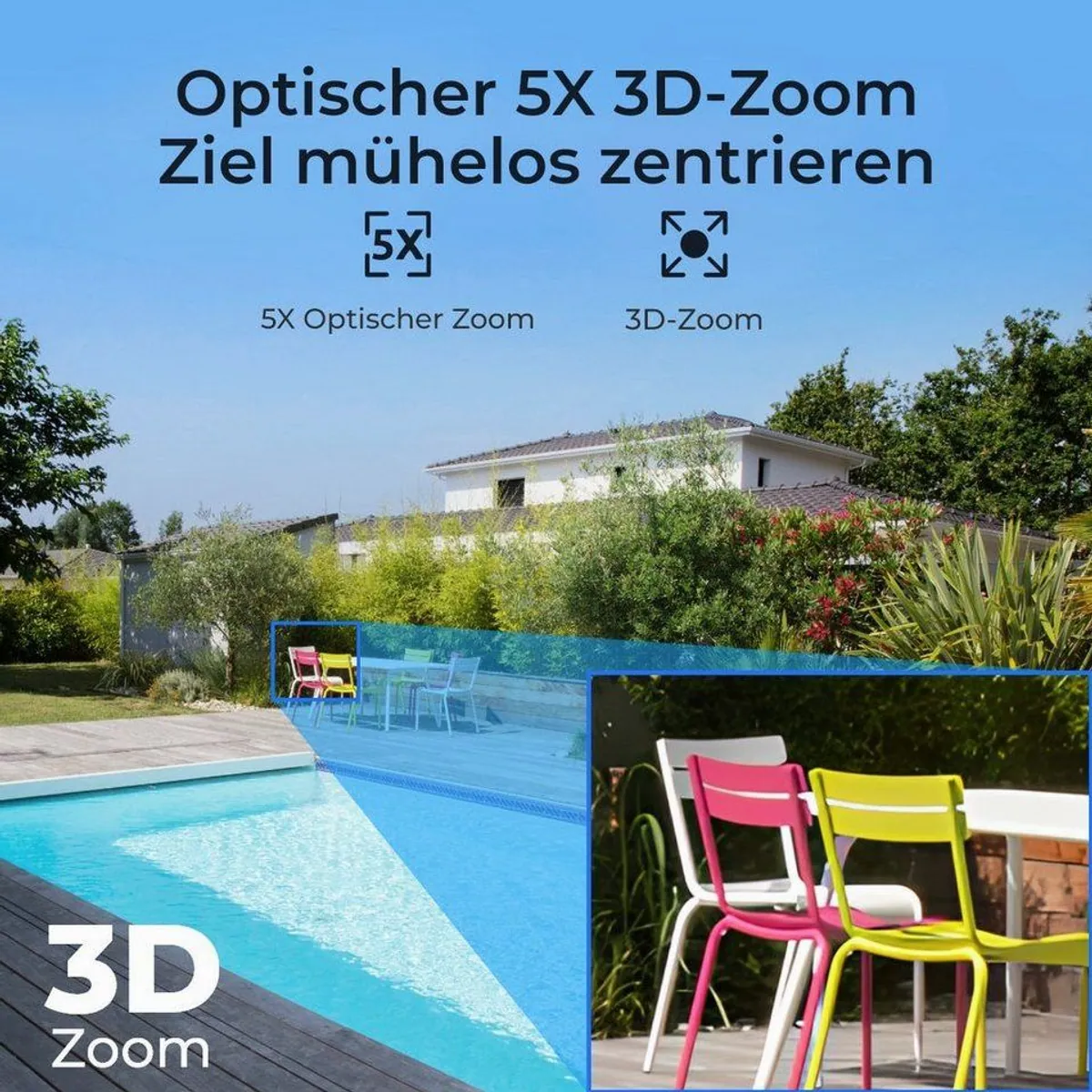 Reolink RLC-823S1 Überwachungskamera, 4K Nachtsicht, 360° Auto-Tracking 5