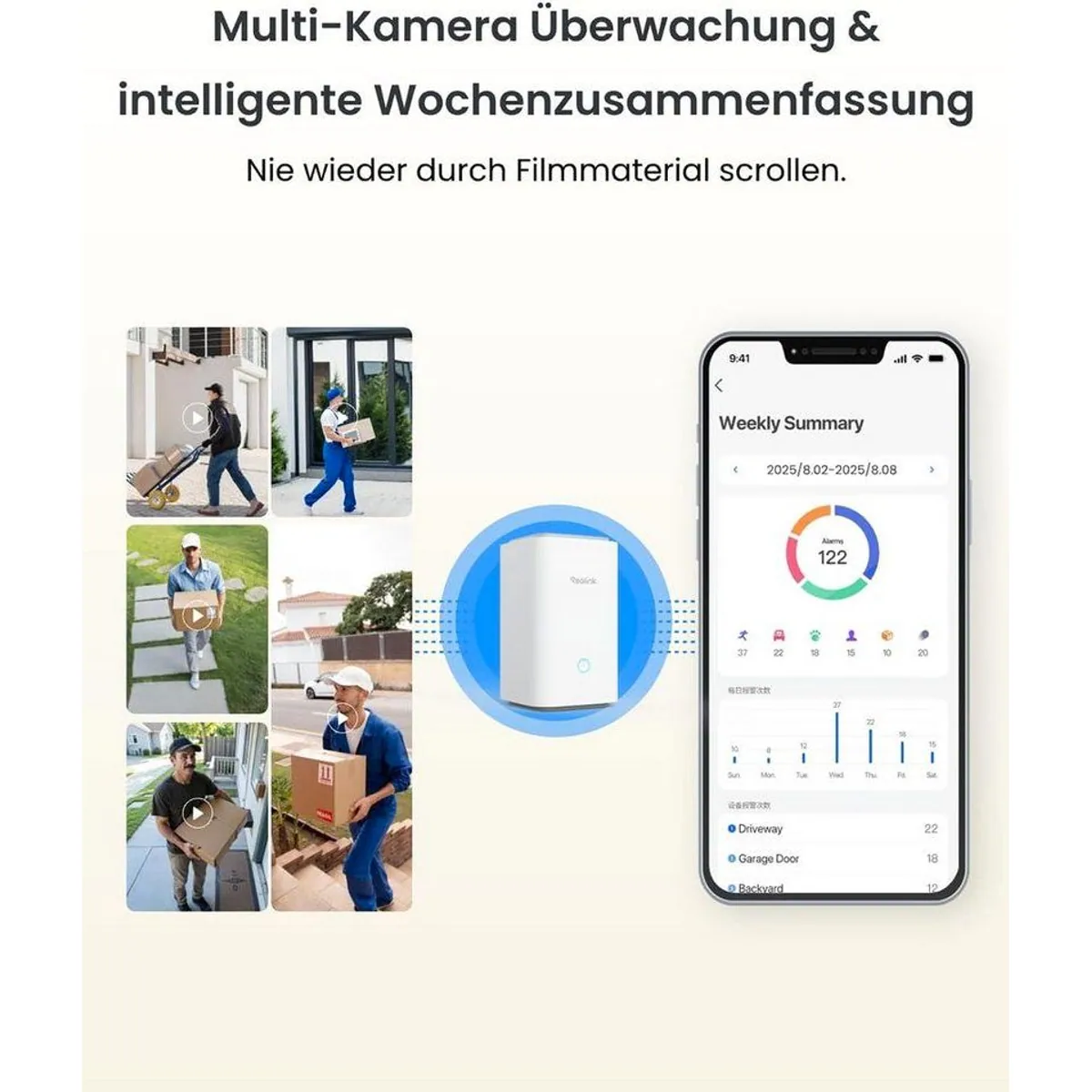 Reolink Argus PT Ultra, 4K Auflösung, Wetterfest, Solarbetrieb — umfassende Sicherheit 5
