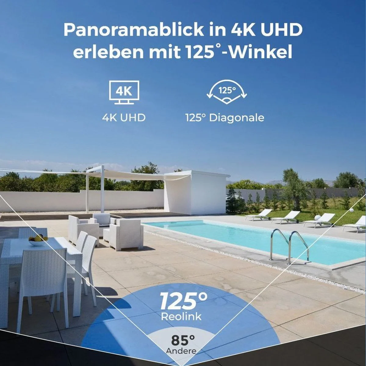 Reolink Überwachungskamera PoE Set, 4K Bildqualität, IK10 Vandalismus-Schutz, Intelligente Erkennung 5