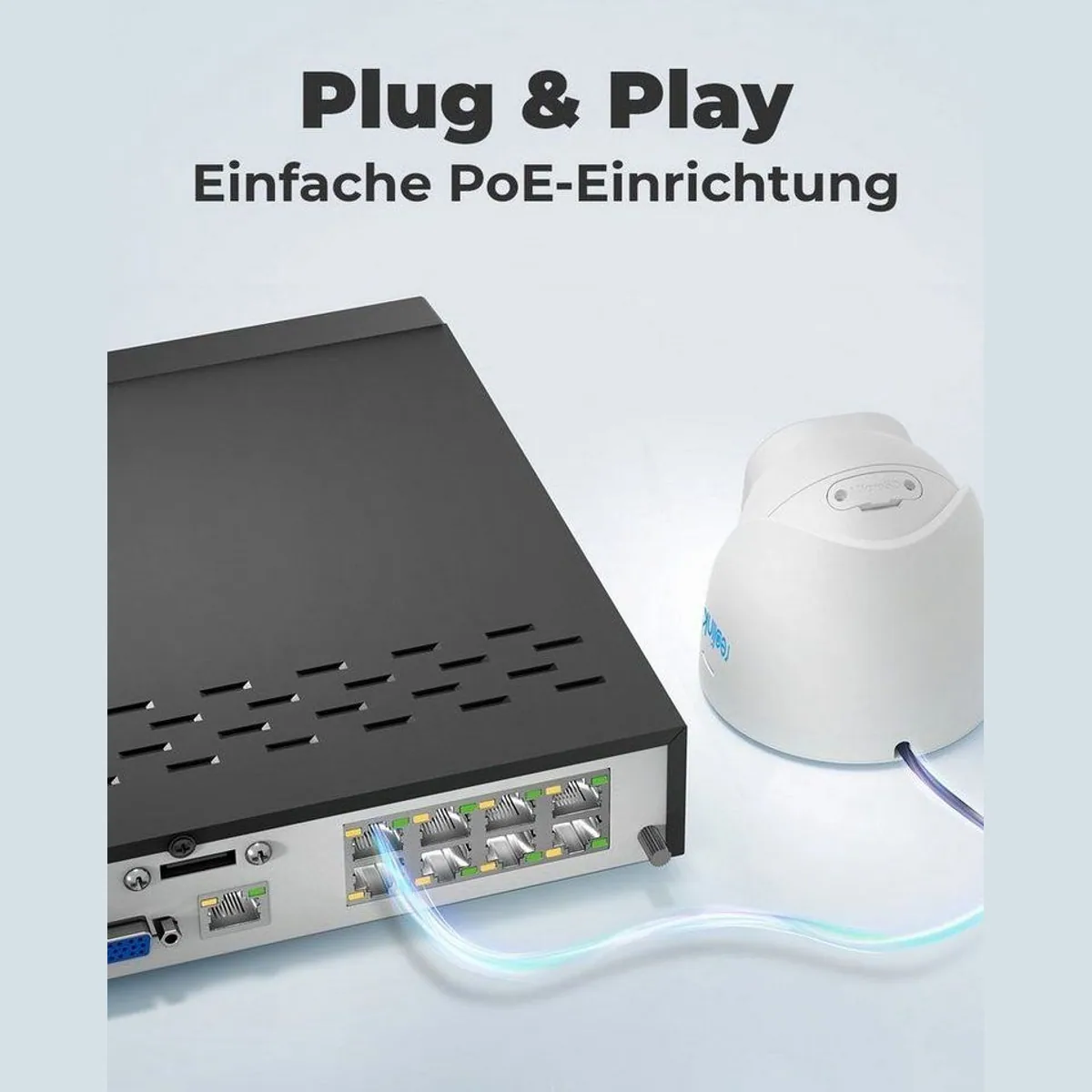Reolink 8MP 4K PoE Set, intelligente Personen-/Fahrzeugerkennung, 2TB HDD NVR 5