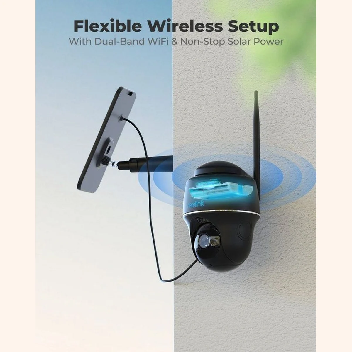 Reolink Argus PT Pro Überwachungskamera, 4MP Auflösung, WLAN & Solarbetrieb, 2-Wege-Audio 4