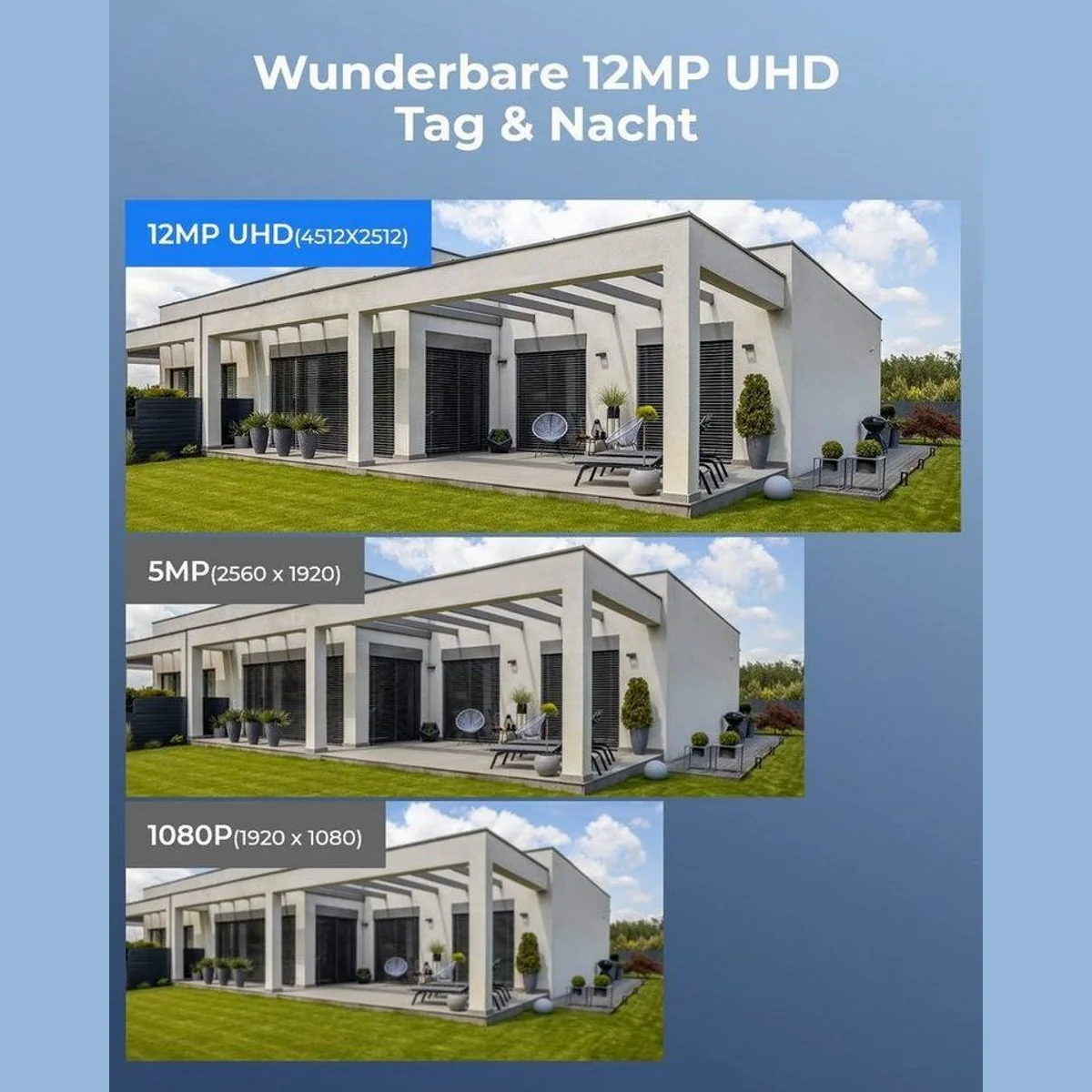 Reolink Überwachungskamera 12 MP Ultra HD, Farbige Nachtsicht, PoE, 24/7 Aufzeichnung 2