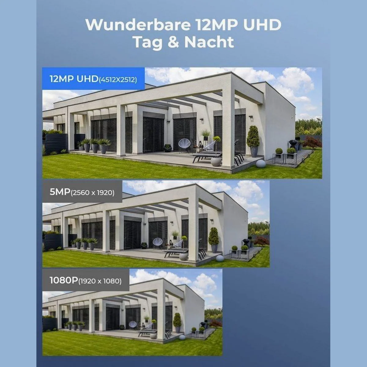 Reolink Überwachungskamera Set, 12 MP Ultra HD, PoE, 24/7 Aufzeichnung 2