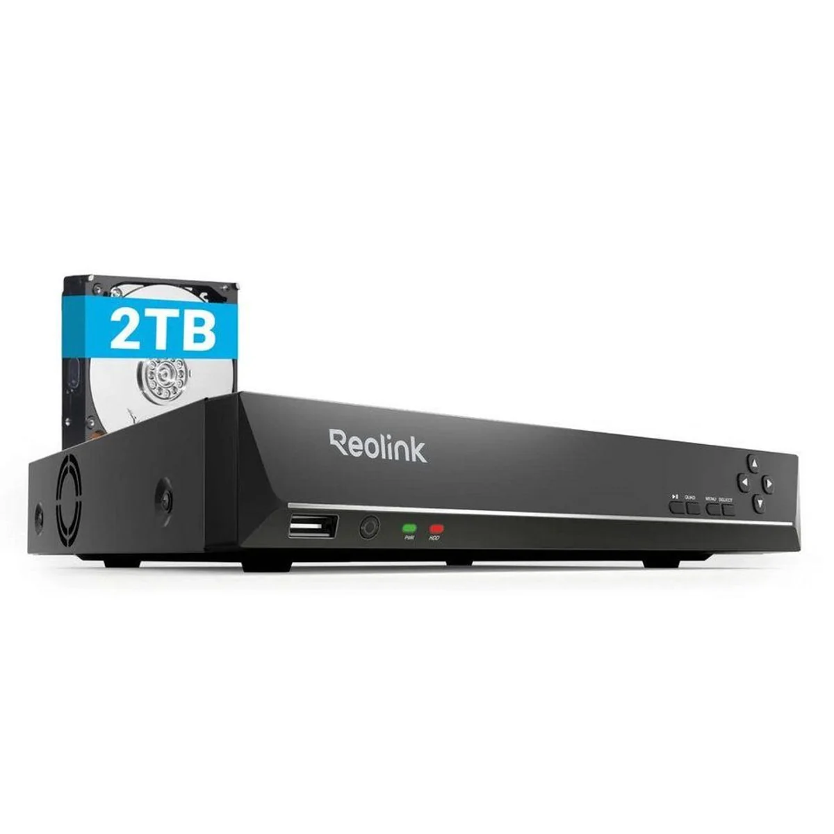 Reolink RLN8-410 NVR, 24/7 Videoaufzeichnung, erweiterbarer Speicher, PoE-Technologie