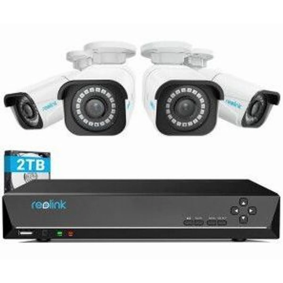 reolink 4K Set Weiß, hochauflösende Videoüberwachung, erweiterbare Kamera-Optionen, einfache Installation