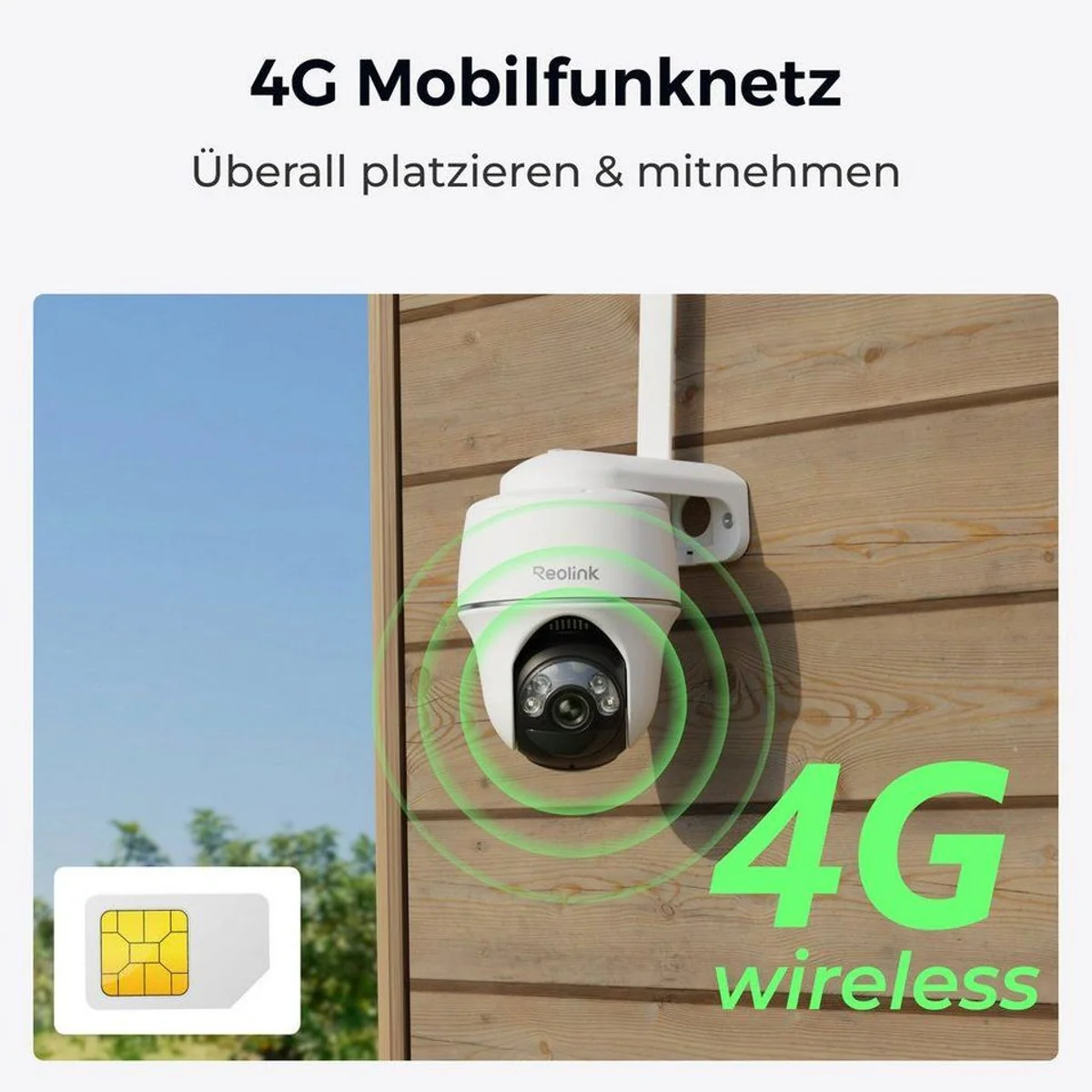 Reolink Go PT Plus Überwachungskamera, 5MP Nachtsicht, 355° Schwenkfunktion, Solar powered 2