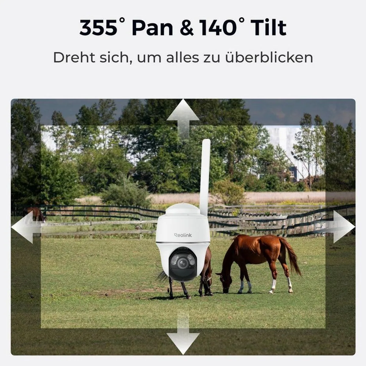 Reolink Go PT Plus Überwachungskamera, 5MP Nachtsicht, 355° Schwenkfunktion, Solar powered 3