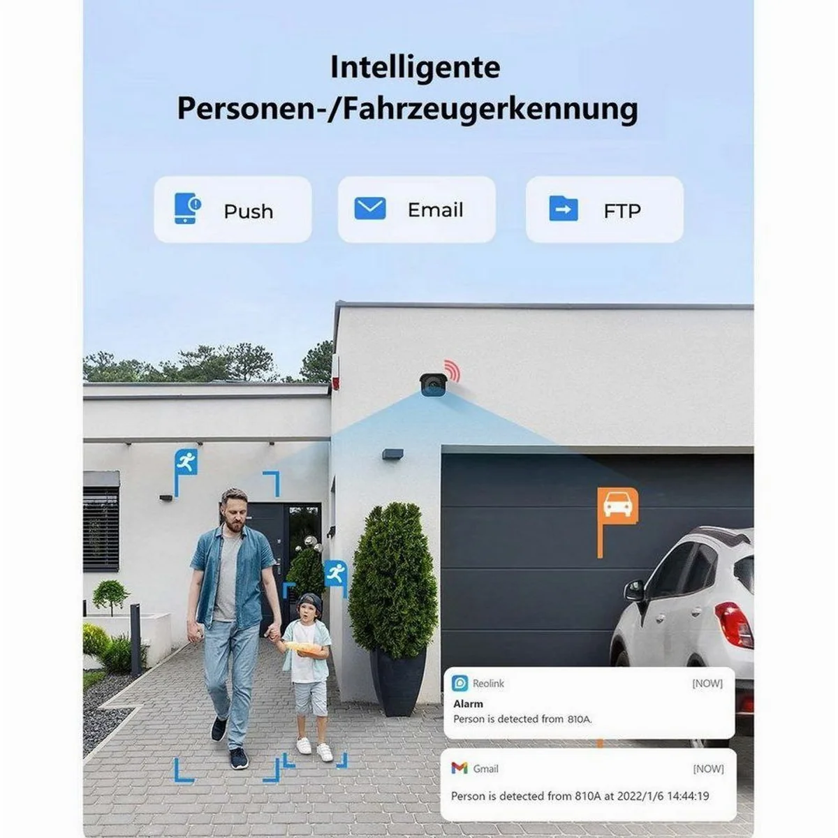 Reolink RLK16-810B8-A 4K PoE Überwachungskamera, hohe Auflösung, intelligente Erkennung, wetterfest 4