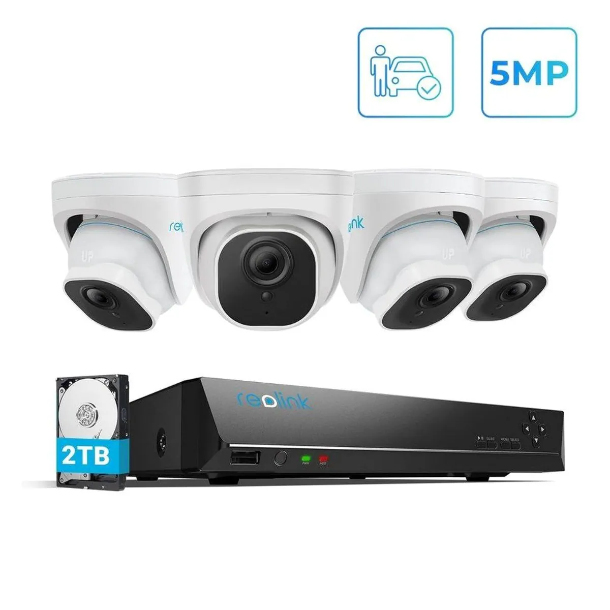 Reolink RLK8-520D4 Überwachungskamera, 5MP PoE, 8 Kanal, 24/7 Aufnahme