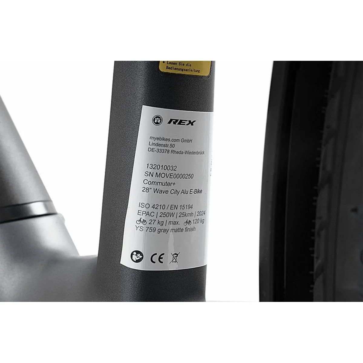 REX E-Bike REX COMMUTER+, leistungsstarker Mittelmotor, 7-Gang Schaltung, 468 Wh Akku 3