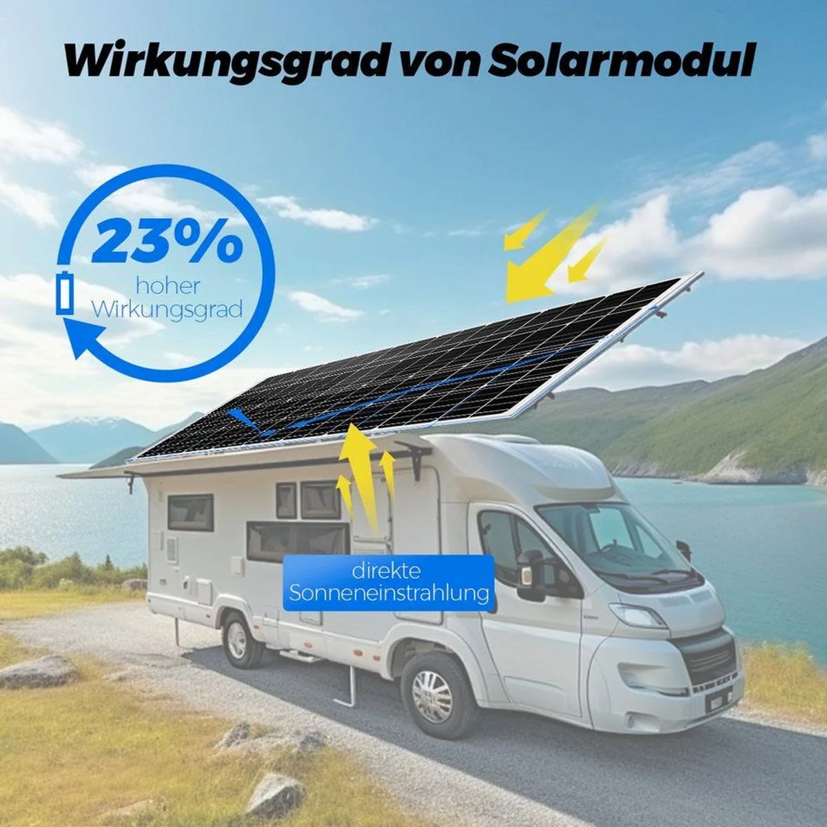 Rhein Beleuchtung 600W 12V Solaranlagen-Komplettset, leistungsstark, wetterfest, einfach zu installieren 5