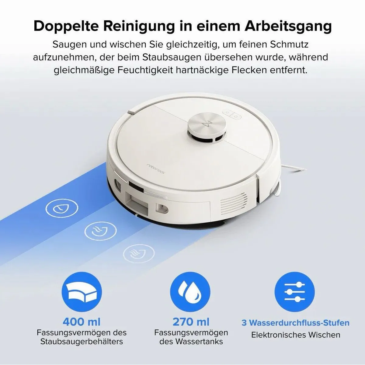 Roborock Q7 L5 Saugroboter, effiziente Lidar-Navigation, starke Saugkraft, 2-in-1 Reinigung 4