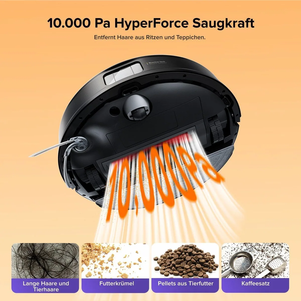 Roborock Q10 S5+ Saugroboter, 10.000 Pa Saugkraft, Auto Lifting Mopping 3
