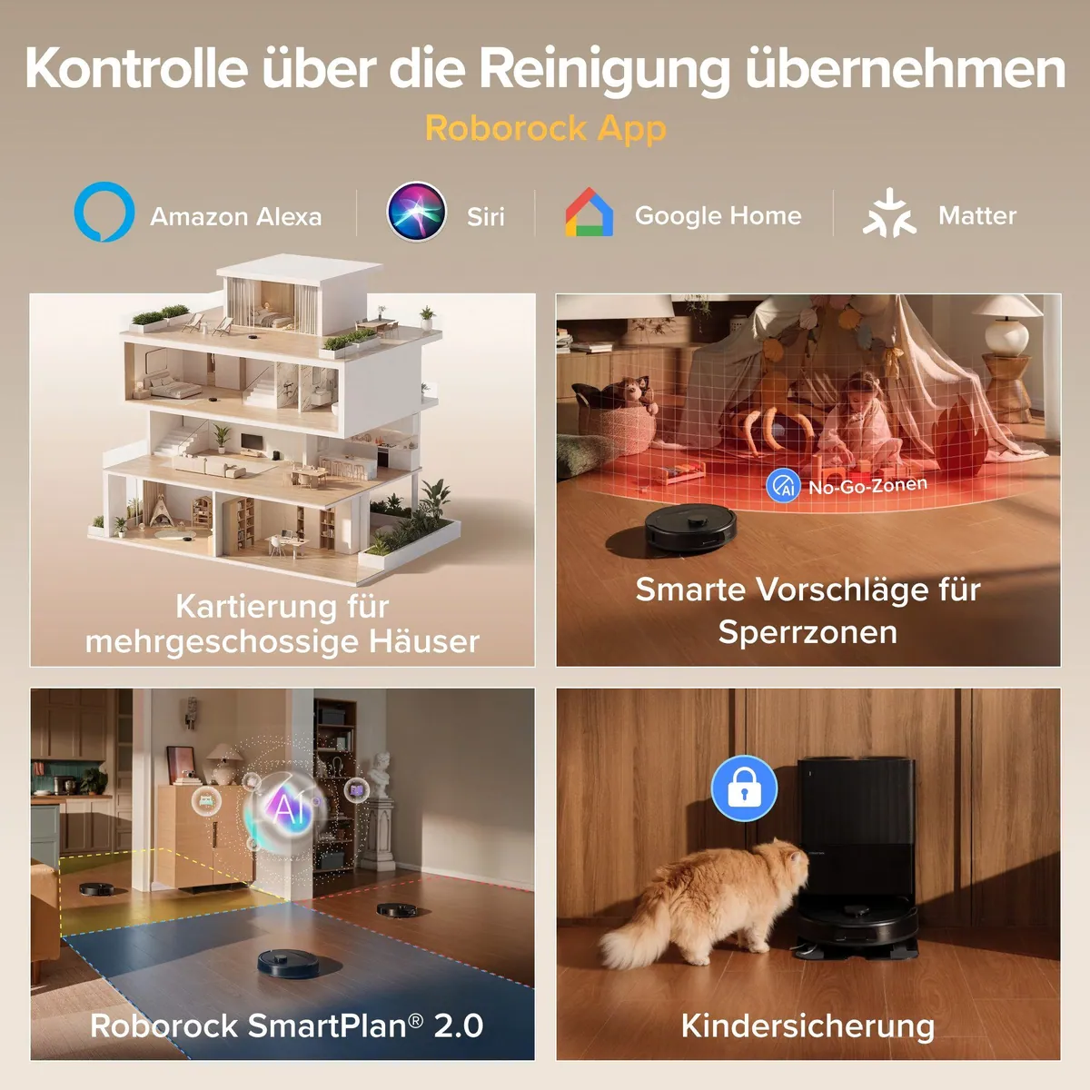 Roborock Qrevo S ProX, 18.500 Pa Saugkraft, All-in-One-Station 2