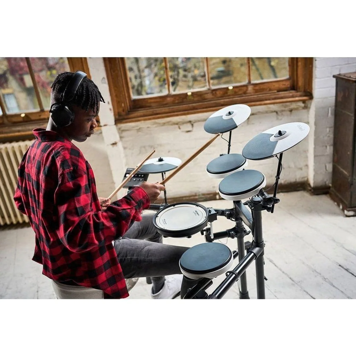Roland TD-02KV E-Drum Set, ideal für Einsteiger, inklusive 16 Kits, integriertes Metronom 3