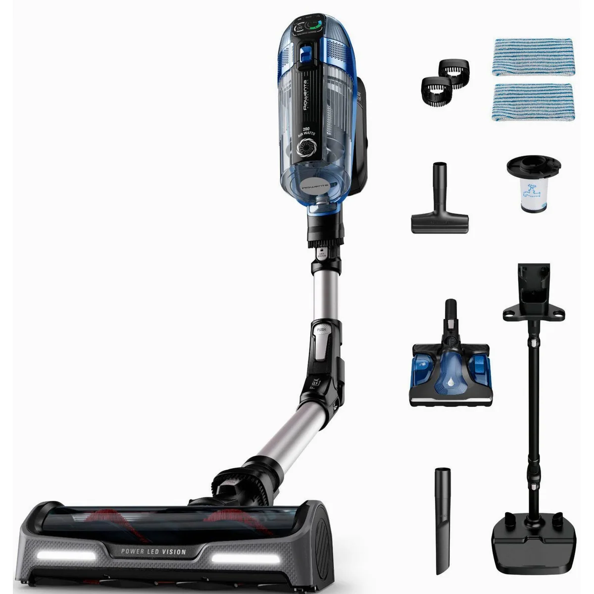 Rowenta X-Force Flex 14.60 Aqua, leistungsstark, flexibles Design, 2-in-1 Wisch- und Saugfunktion