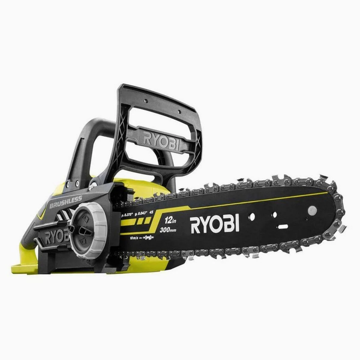 RYOBI Akku-Kettensäge ONE+, bürstenloser Motor, 30 cm Schwert, Zweihandgriff