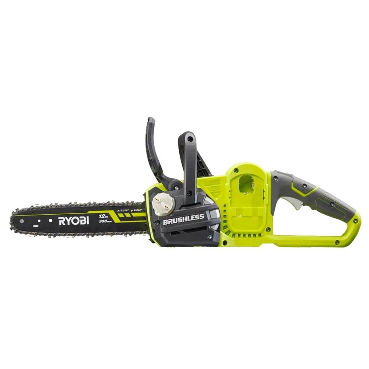 RYOBI Akku-Kettensäge ONE+, bürstenloser Motor, 30 cm Schwert, Zweihandgriff 2