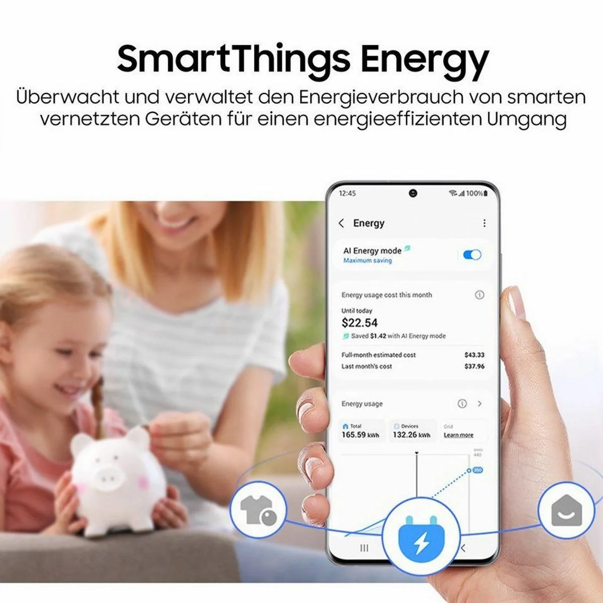 Samsung Wärmepumpentrockner DV5000D DV9D5-CW, intelligente Sensorsteuerung, energieeffizient 4