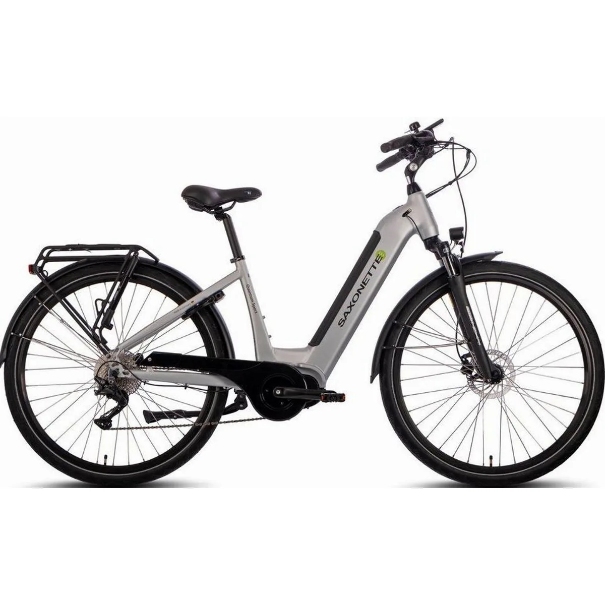 SAXONETTE E-Bike Quantum Sport Wave, 250 W Mittelmotor, 540 Wh Akku, Shimano 8 Gang