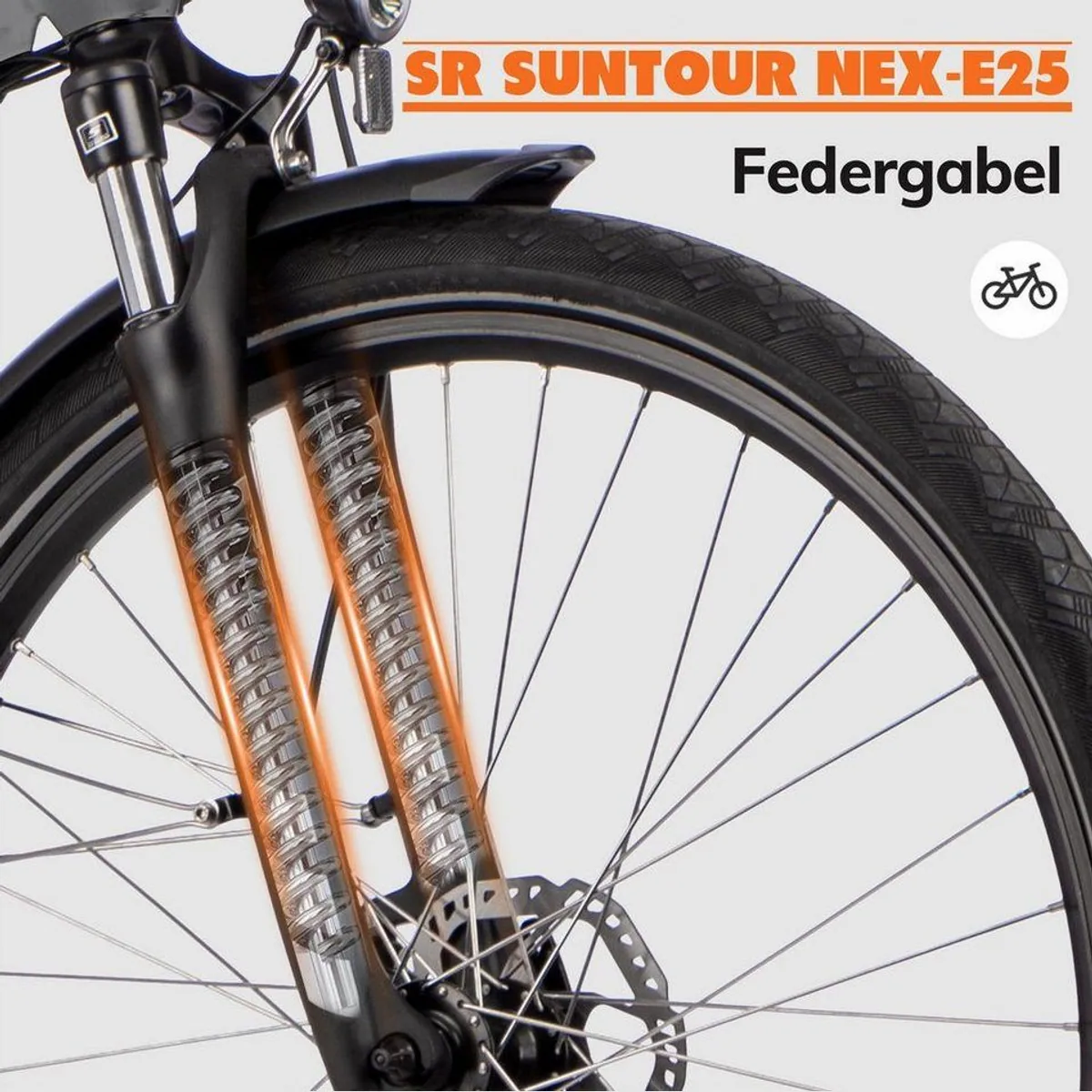 SAXXX E-Bike Cityrad 28 Zoll, leistungsstarker Mittelmotor, 9-Gang Shimano Schaltung 4