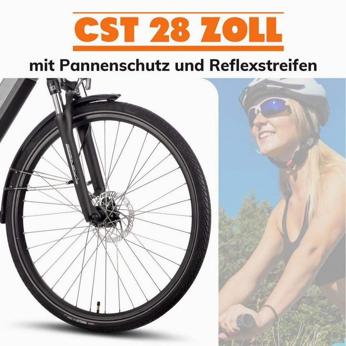 SAXXX E-Bike Cityrad 28 Zoll, leistungsstarker Mittelmotor, 9-Gang Shimano Schaltung 5