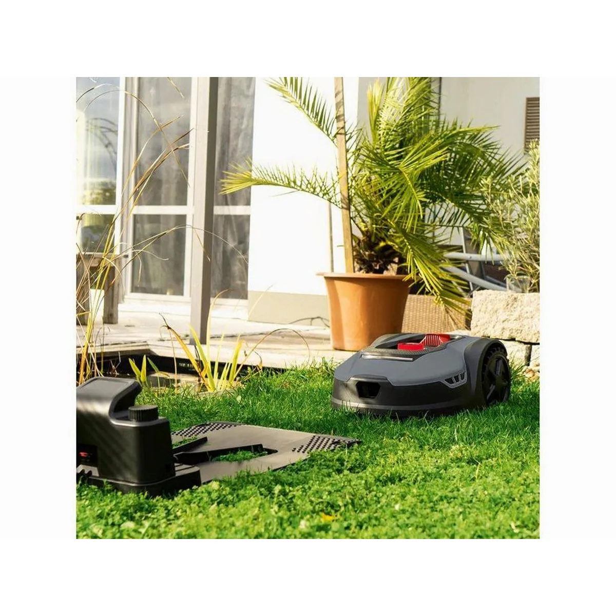Scheppach Rasenmähroboter RLM500W, für Rasenflächen bis 500 m², flexible Schnitthöhenverstellung 4