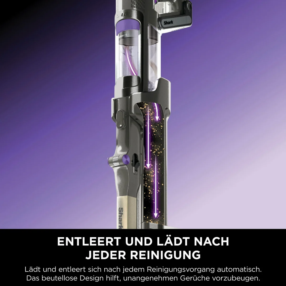 Shark PowerDetect Clean & Empty IP3251EUT, leistungsstark, beutellos, automatische Entleerung 5