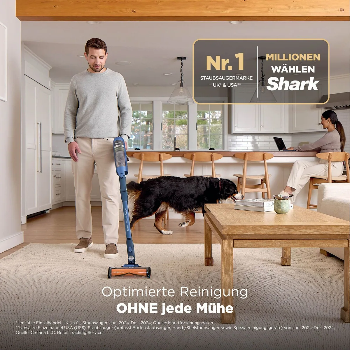 Shark PowerDetect Speed Pet Pro, selbstentleerende Ladestation, Flexology 5