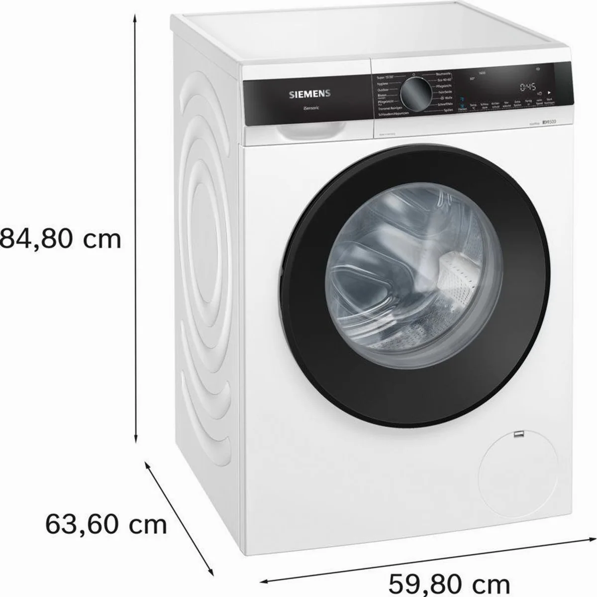 SIEMENS Waschmaschine iQ500 WG44G2140, 9 kg Fassungsvermögen, 1400 U/min Schleuderdrehzahl 2