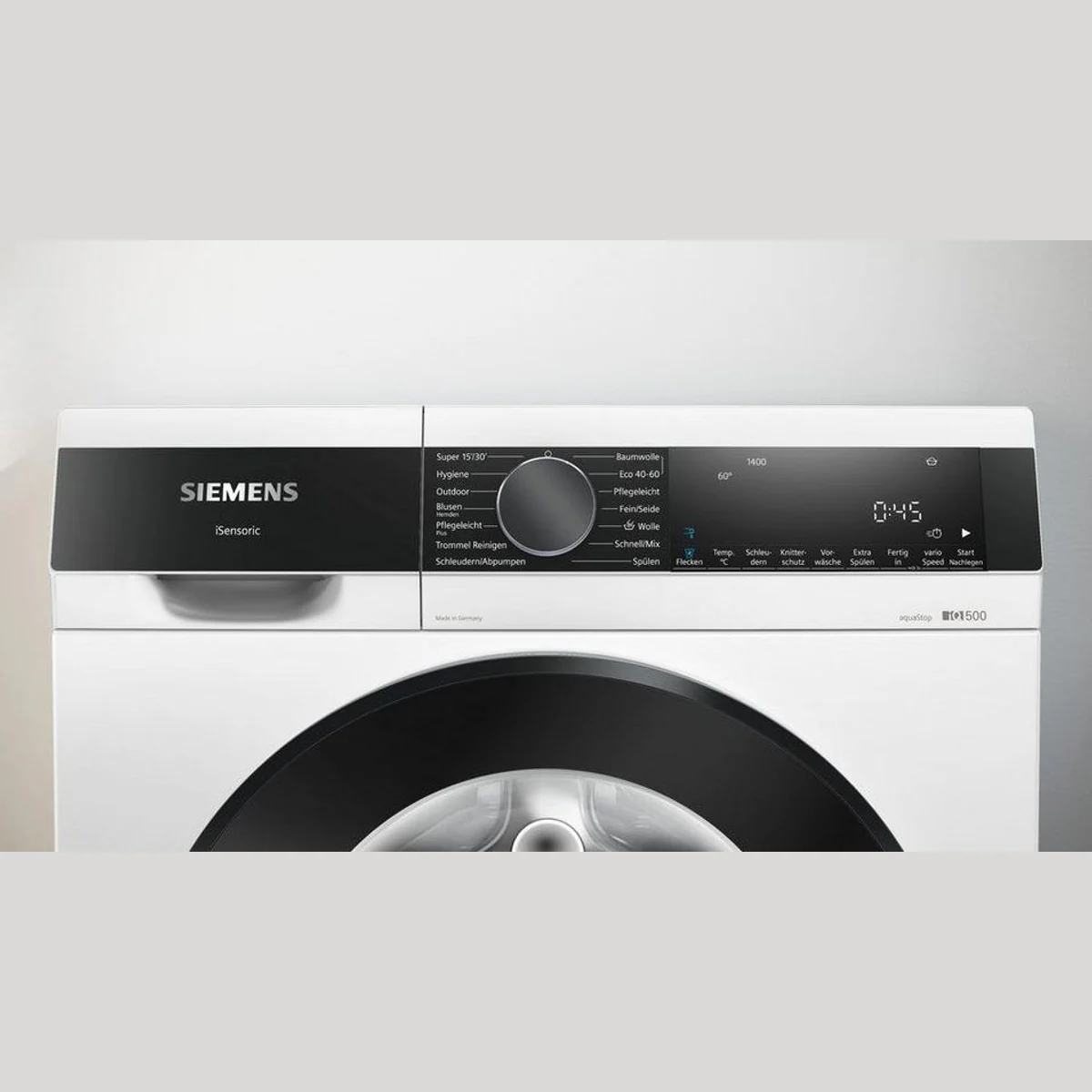 SIEMENS Waschmaschine iQ500 WG44G2140, 9 kg Fassungsvermögen, 1400 U/min Schleuderdrehzahl 5
