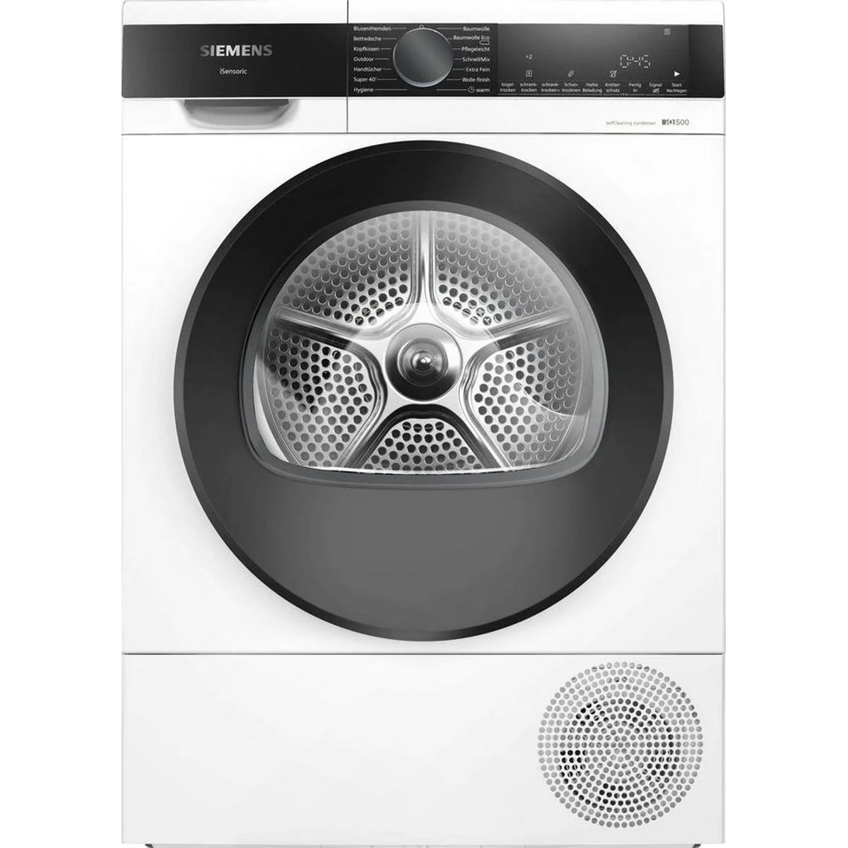 SIEMENS Wärmepumpentrockner iQ500 WQ45G2D00, selbstreinigender Kondensator, 9 kg Fassungsvermögen, softDry-Trommelsystem