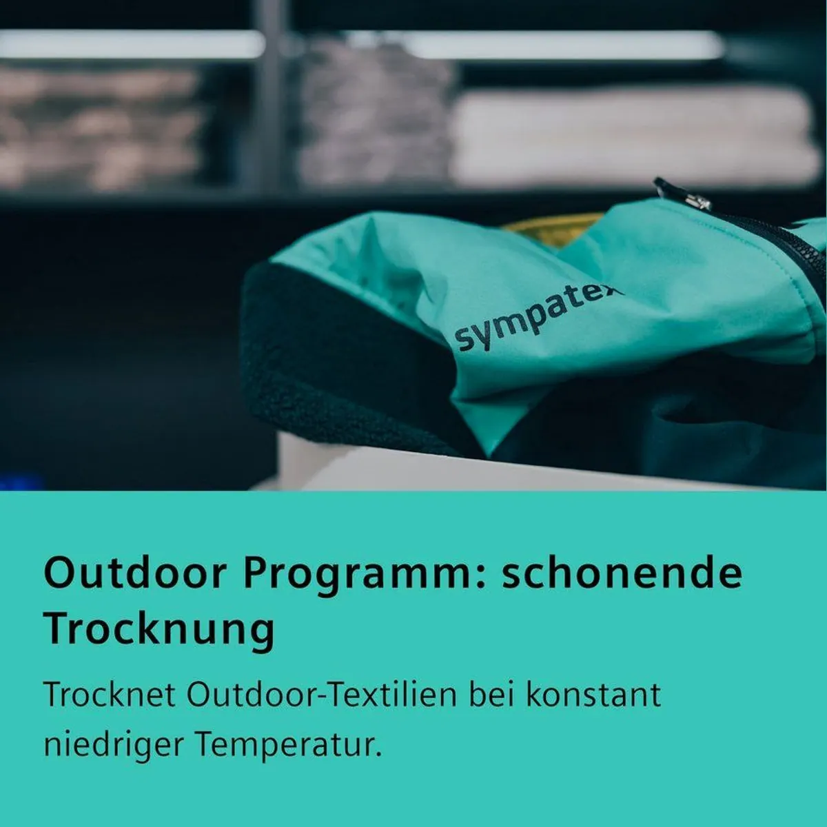 SIEMENS Wärmepumpentrockner iQ500 WQ45H2BECO, selbstreinigender Kondensator, intelligente Trockentechnologie 5