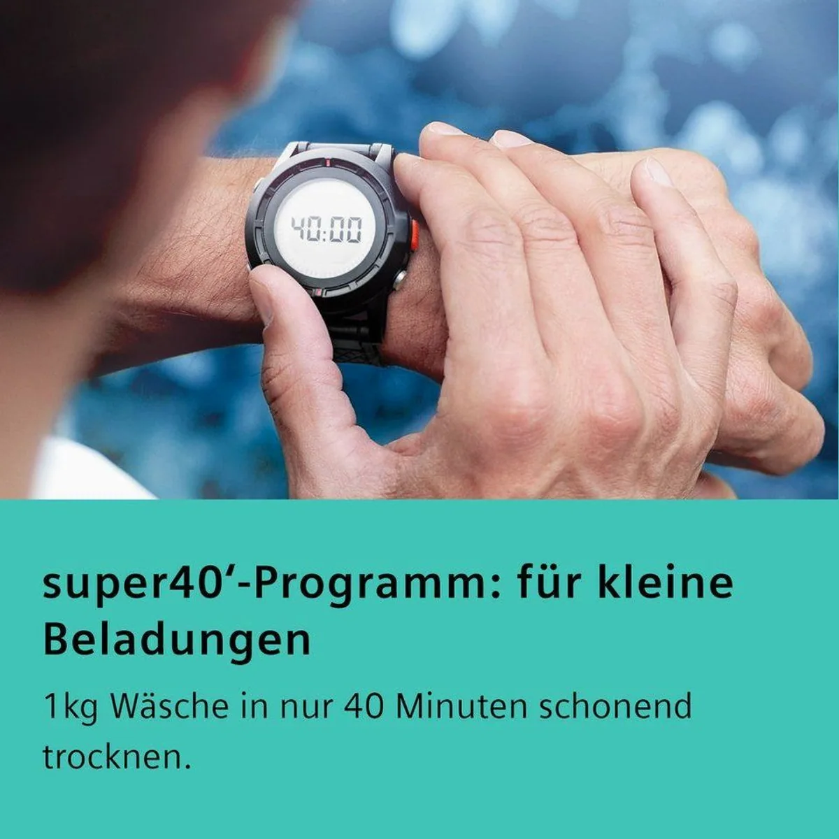 SIEMENS Wärmepumpentrockner iQ500 WQ33G2D01, einfache Reinigung, Outdoor-Programm 3