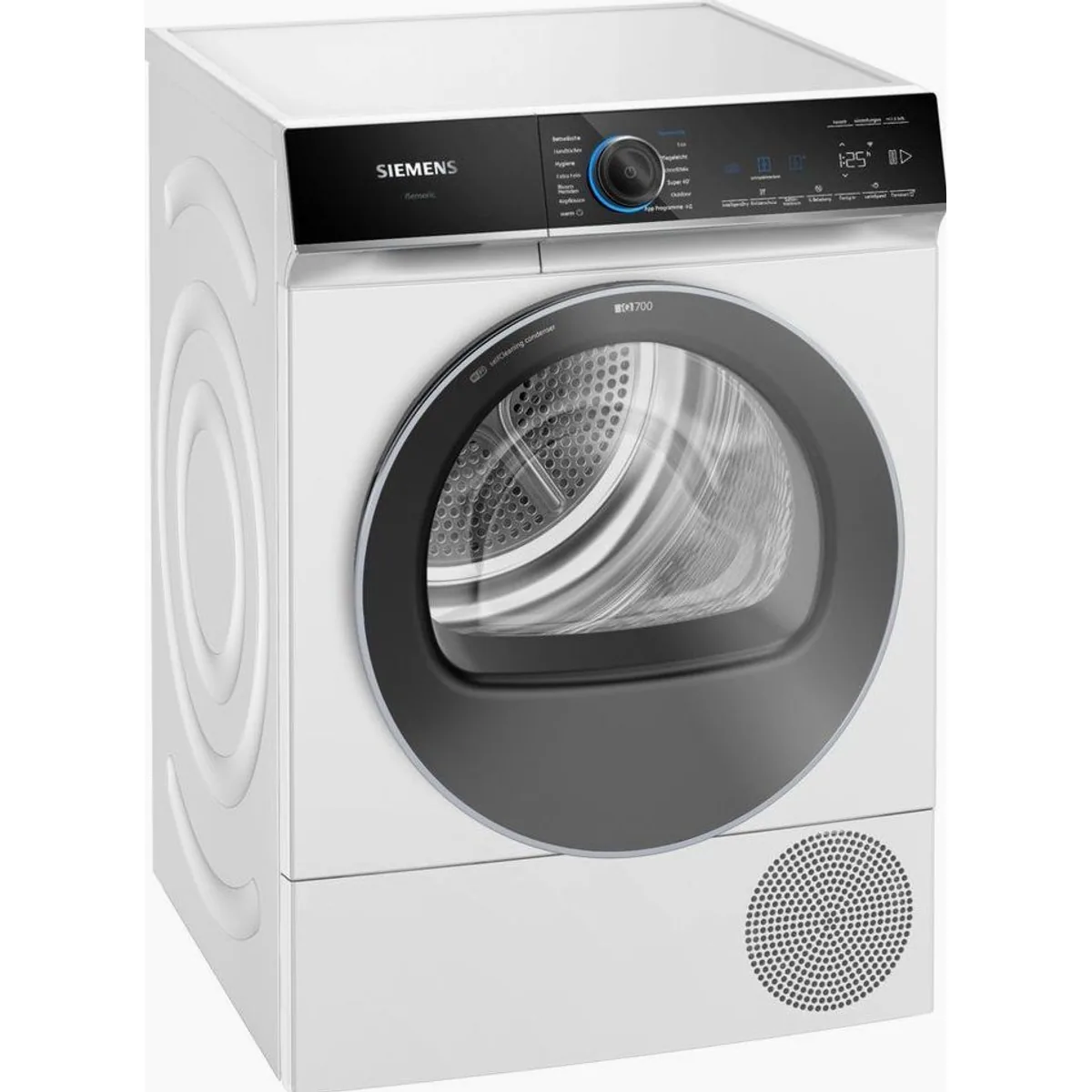 SIEMENS iQ700 WQ46B2D41 Wärmepumpentrockner, leise bei 56 dB, selbstreinigender Kondensator