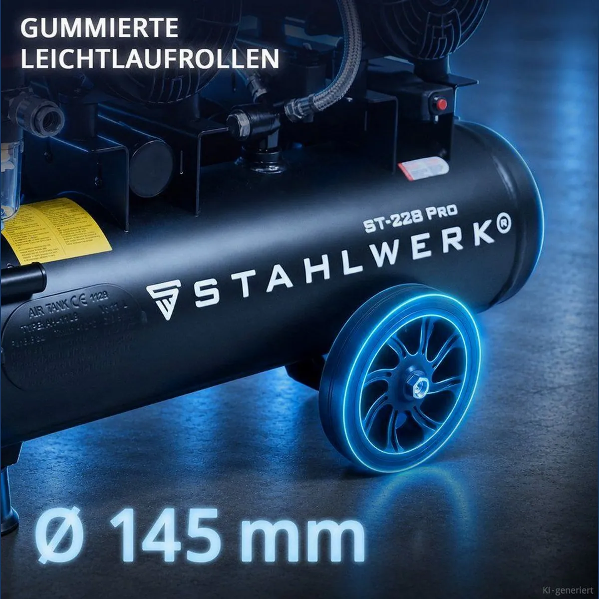 STAHLWERK Kompressor ST-228 Pro, ölfrei, leise, 8 bar 2