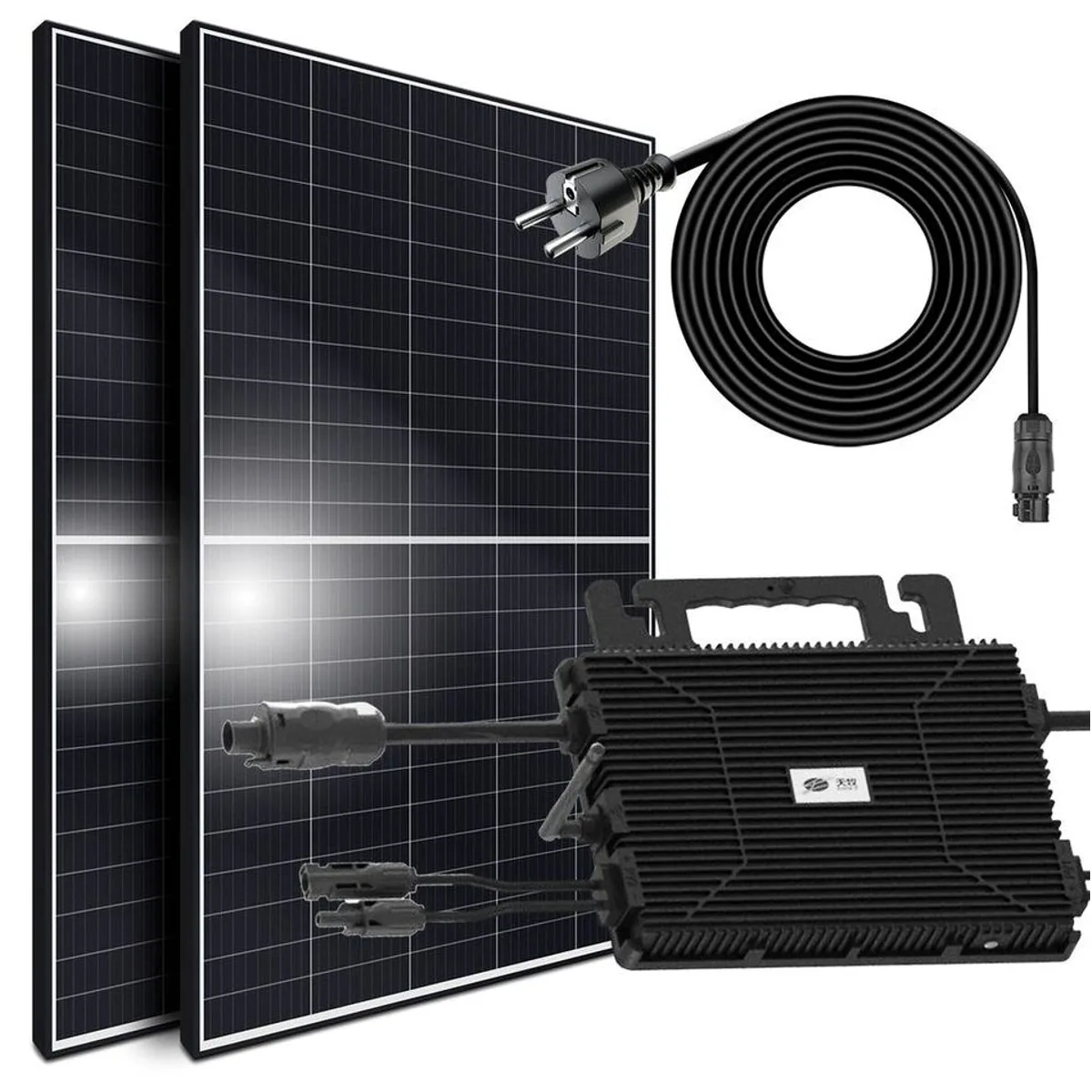 SUNNIVA Balkonkraftwerk 900W/800W, hohe Effizienz, einfache Installation