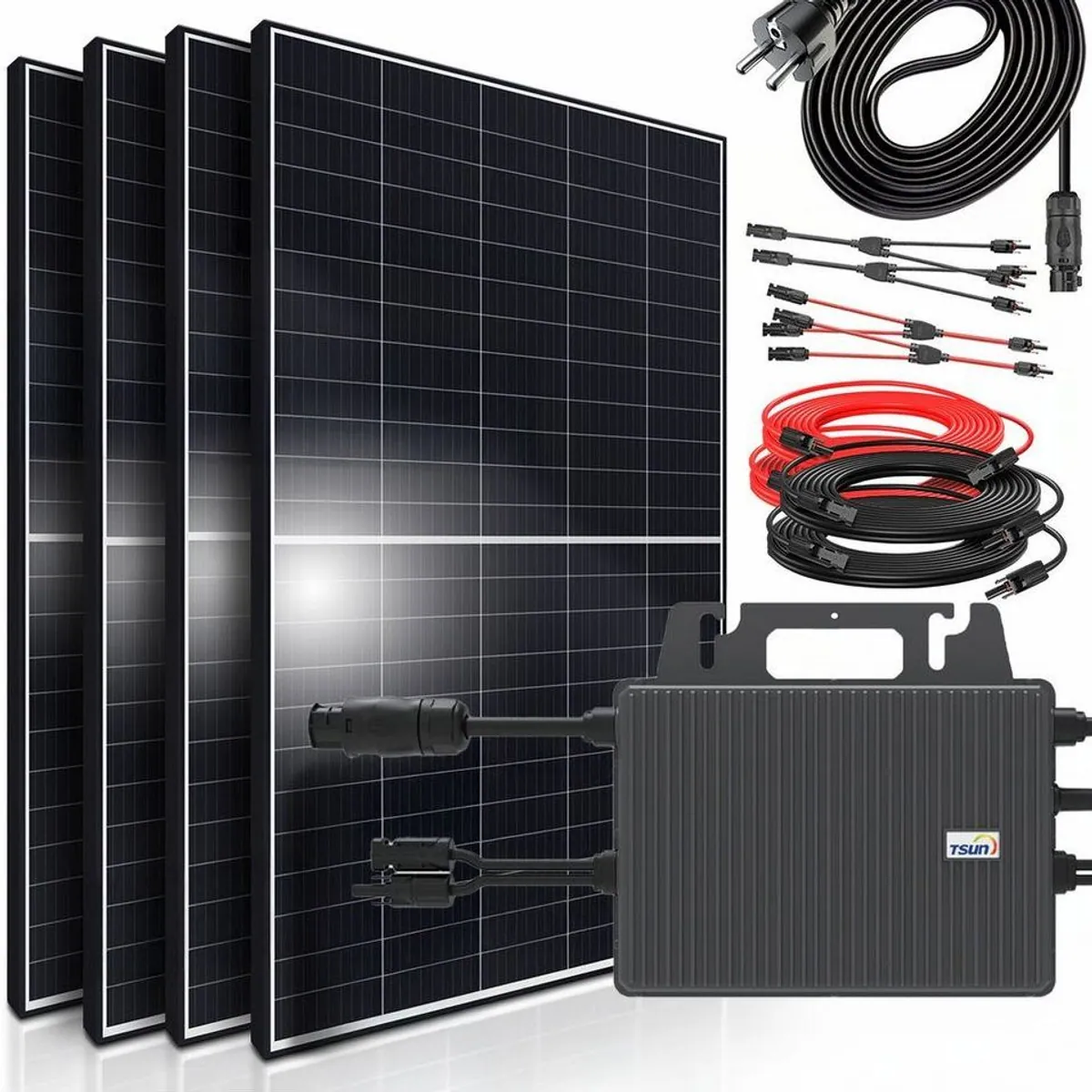 SUNNIVA Balkonkraftwerk 1800W/800W, Plug & Play Installation, VDE-AR-N 4105 konform