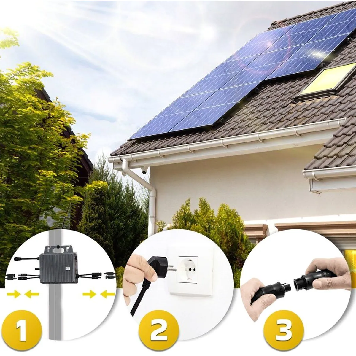 SUNNIVA Balkonkraftwerk 1800W/800W, Plug & Play Installation, VDE-AR-N 4105 konform 3