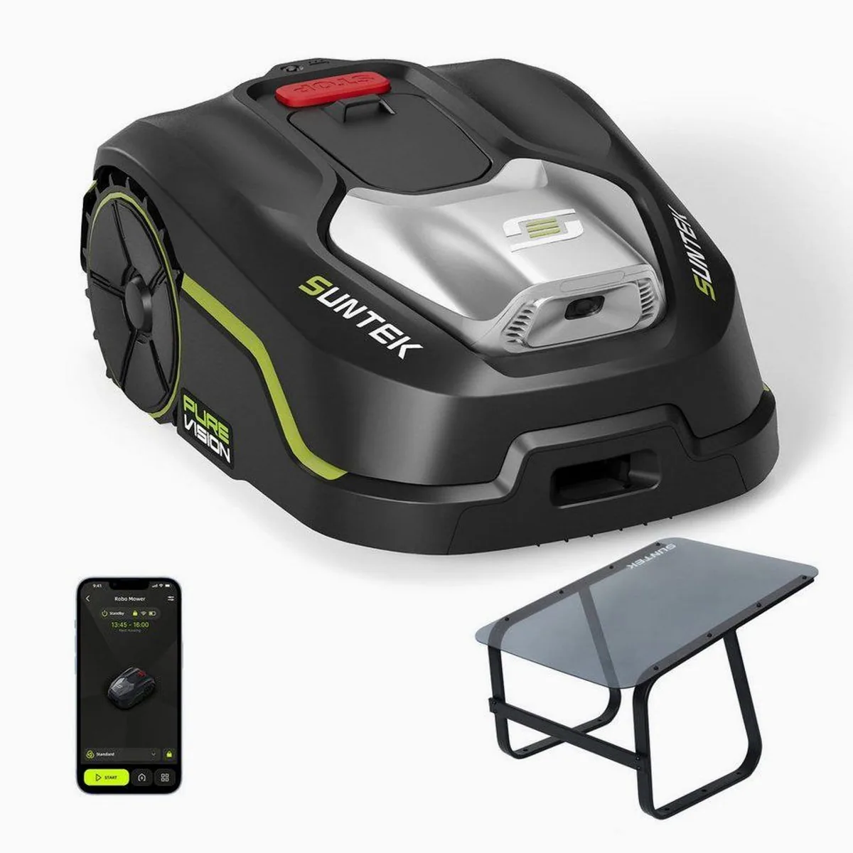 SUNTEK Pure Vision Mähroboter, intelligente KI-Technologie, bis 250 m² Rasenfläche