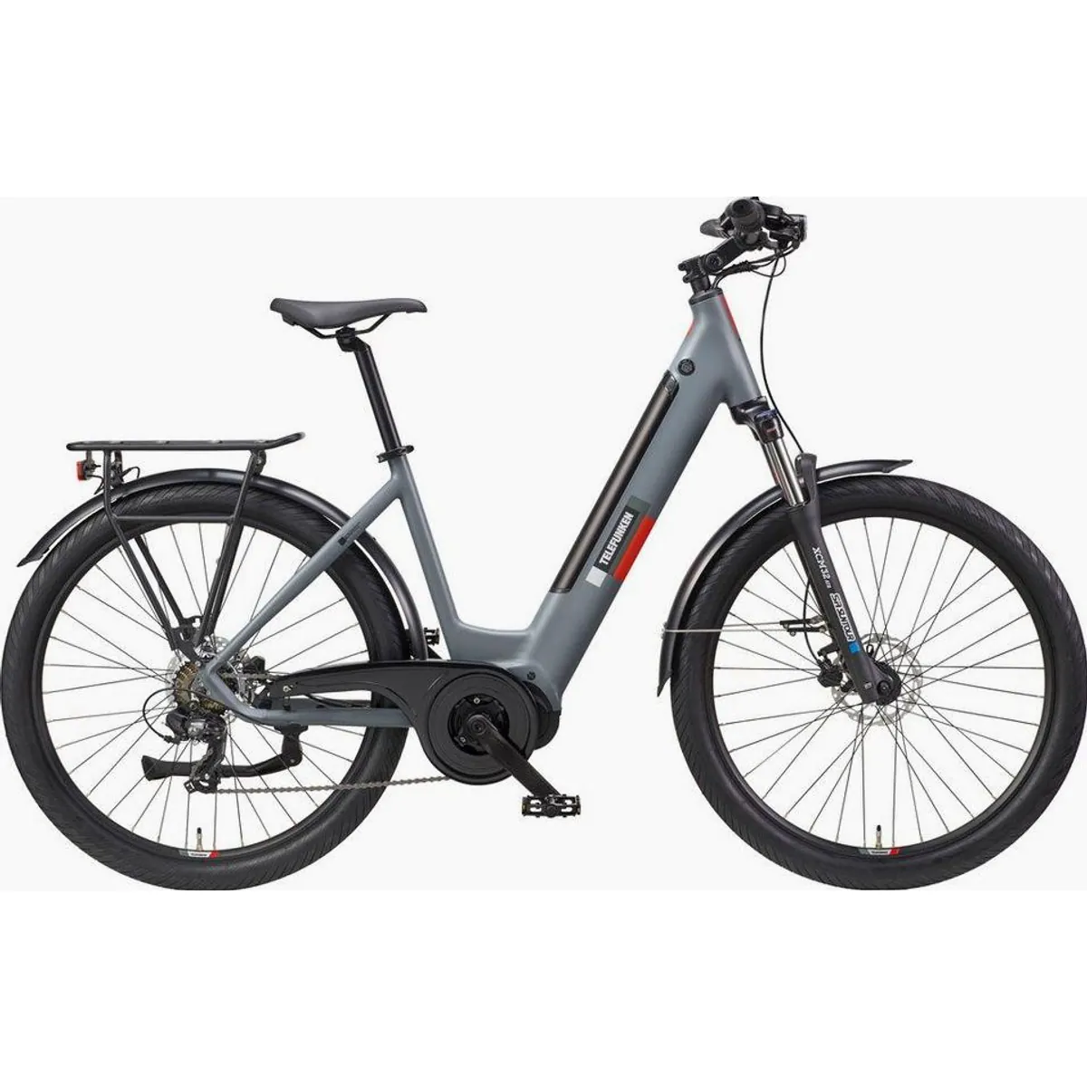 Telefunken SUV500 E-Bike, 250 W Mittelmotor, 7-Gang Kettenschaltung — 27,5 Zoll, Scheibenbremsen, 468 Wh