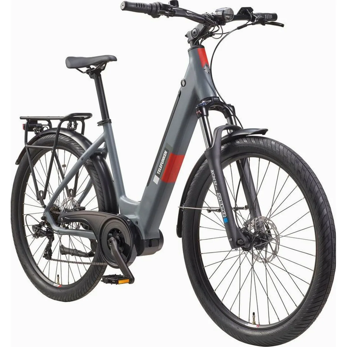 Telefunken SUV500 E-Bike, 250 W Mittelmotor, 7-Gang Kettenschaltung — 27,5 Zoll, Scheibenbremsen, 468 Wh 2