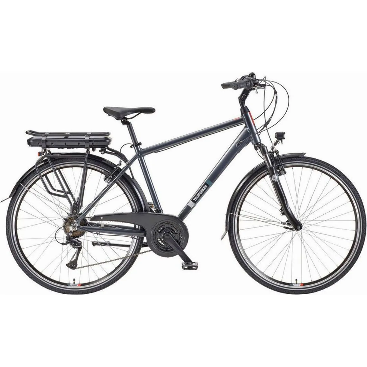 Telefunken E-Bike Expedition XT485 Herren, 250W Heckmotor, 536,5 Wh Akku, 21-Gang Shimano